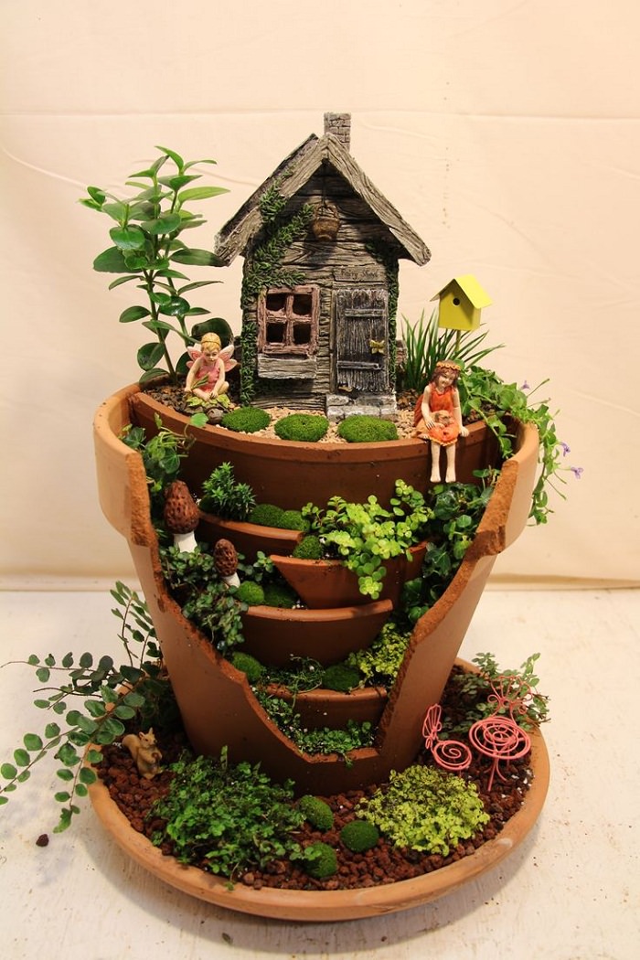 fairy garden ideas in a pot