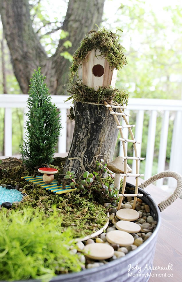 fairy garden ladder