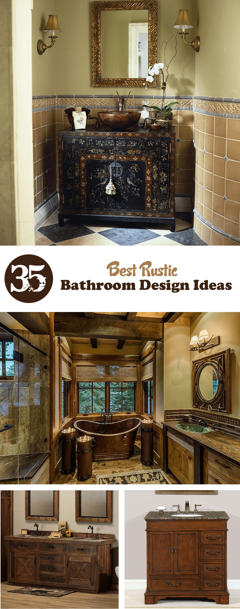 35 Best Rustic Bathroom Design Ideas Interiorsherpa