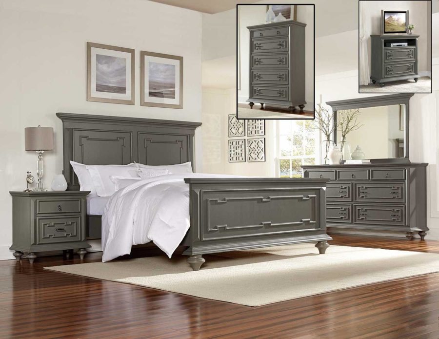 bedroom furniture dark grey