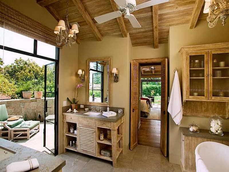 Contemporary Rustic Bathroom Ideas with Earth Toned Colors