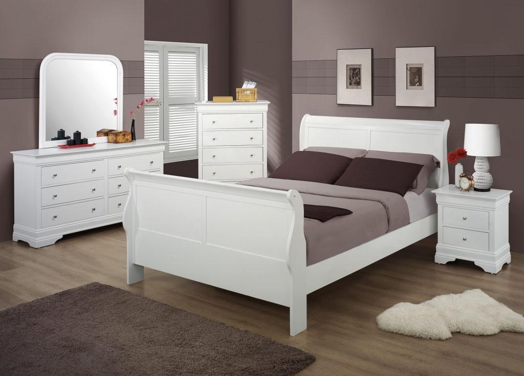 Dark Grey King Size Wood Bedroom Furniture