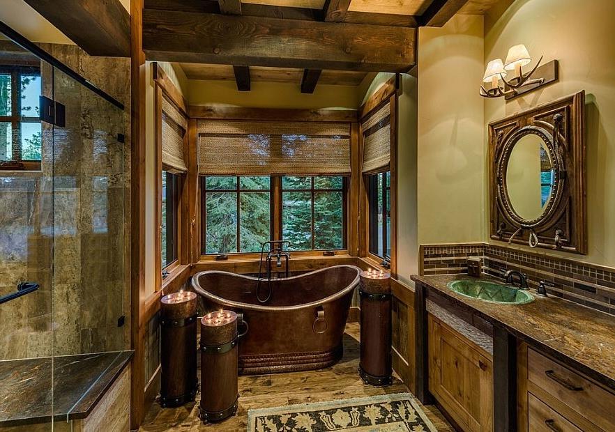 Rustic Cabin Bathroom Decor