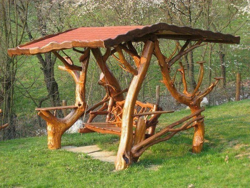 Rustic Log Swings