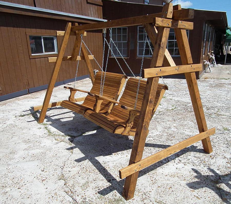 Rustic Outdoor Swing Furniture