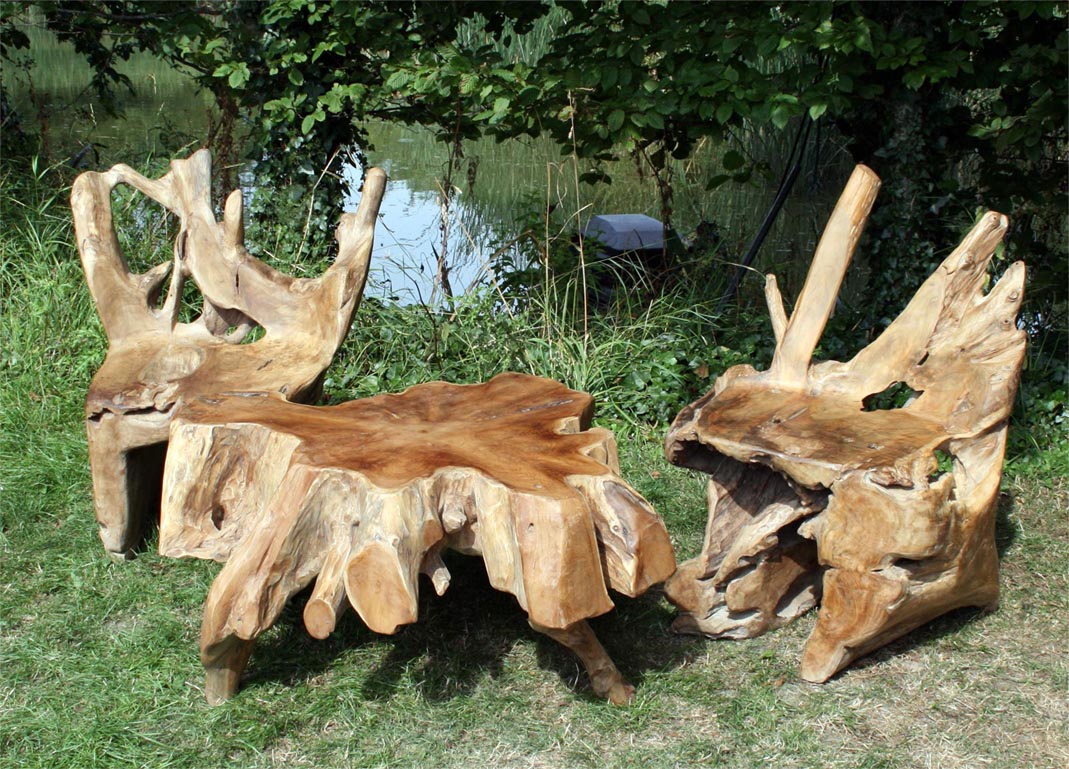 Spider Table and Root Chairs