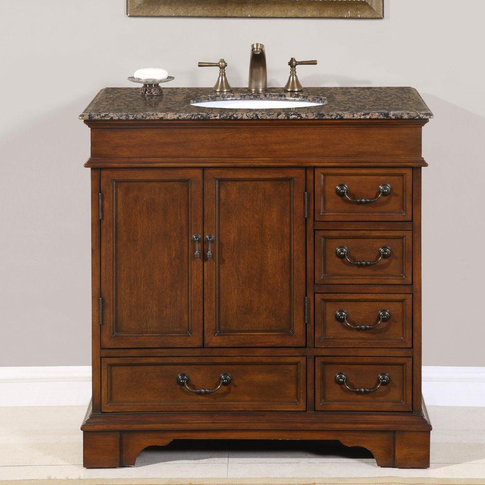 Traditional Rustic Bathroom Cabinet Design