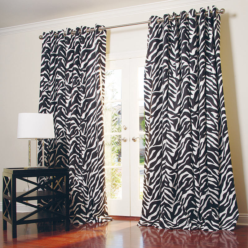 Zebra Curtains For Bedroom.