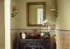 antique small-rustic bathroom cabinet with sink design