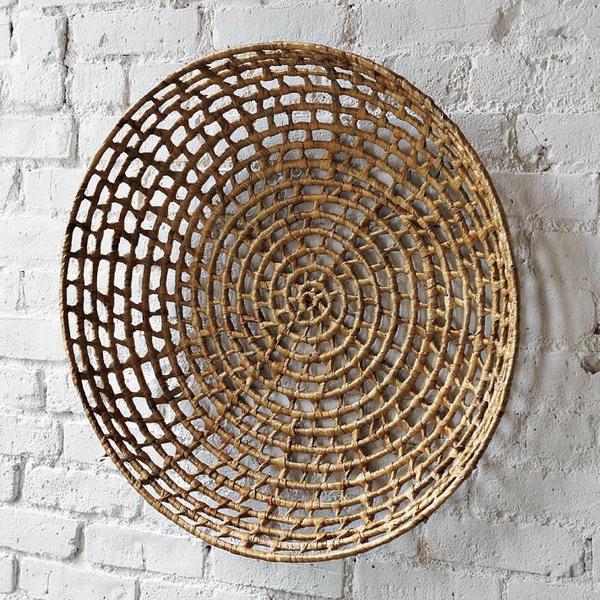 ethnic wicker baskets plates dishes