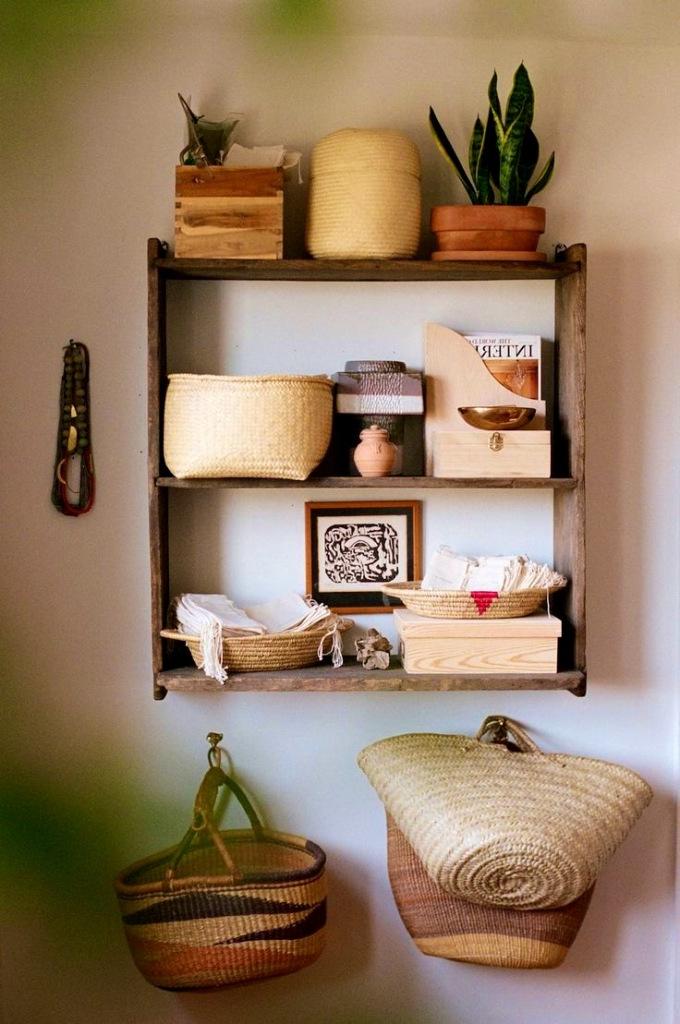 hanging basket storage ideas for bathroom