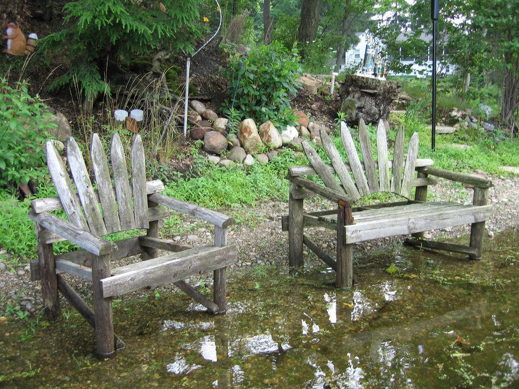 old rustic outdoor furniture