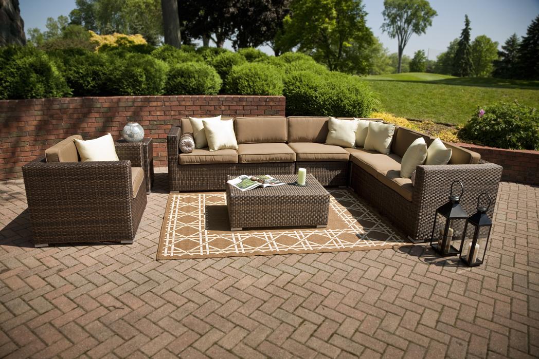 rustic modern outdoor wicker furniture