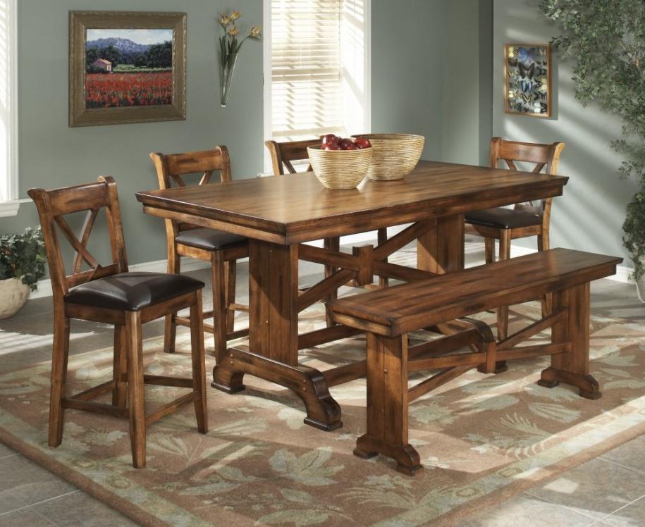 solid teak dining table