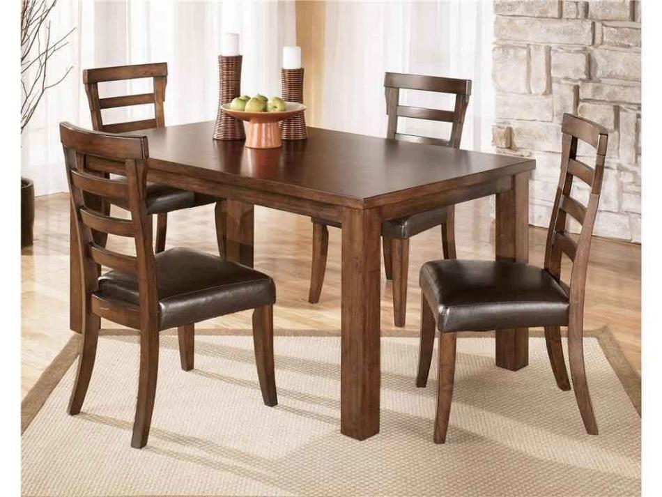 teak modern dining table