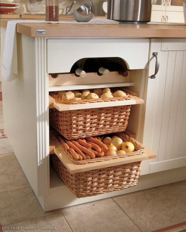 traditional antique wicker baskets for kitchen