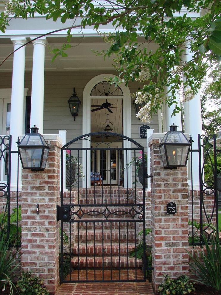 Forged gates and wrought-iron lamps