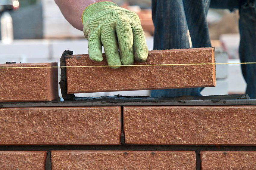 Masonry brick fence