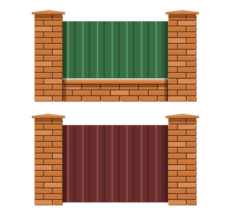 Two ways to install the fence with and without foundation