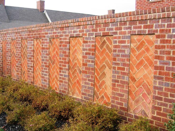 beautiful brick fence