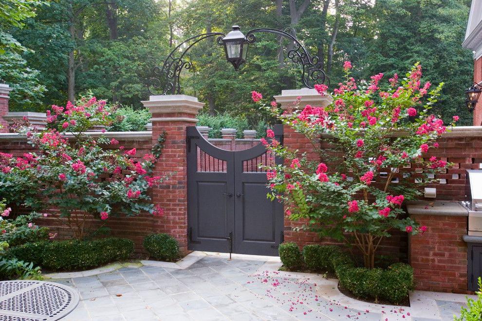 countryside brick fence