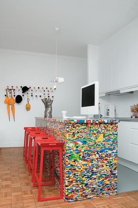 diy lego kitchen island decoration