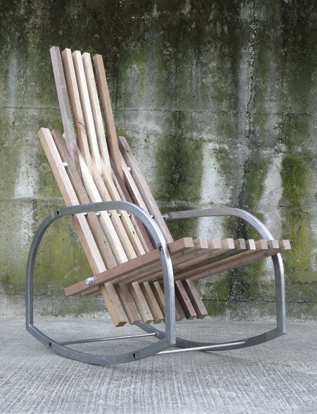 A bit of wood and metal and you are the owner of a good and stable rocking chair