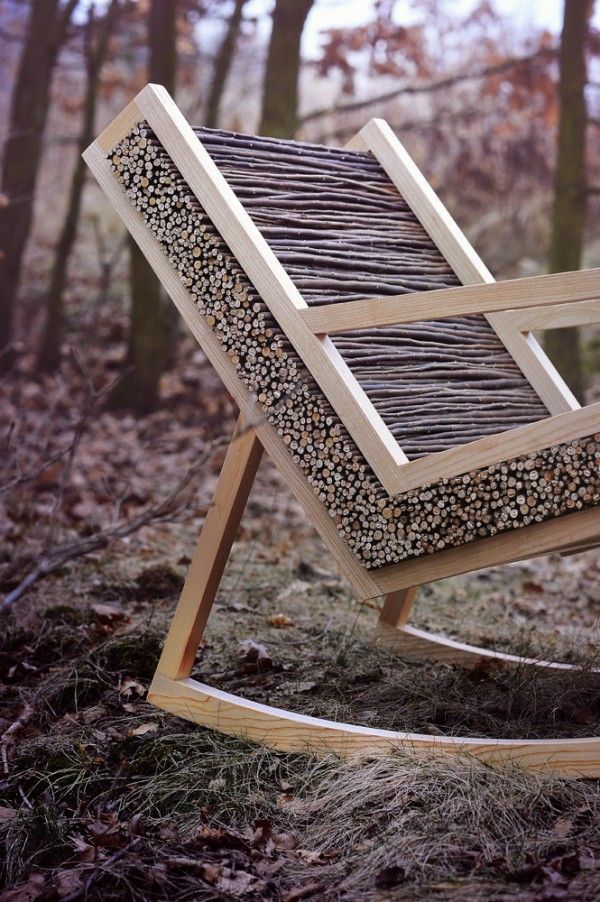 Rocking chair and fresh air - just what you need for a good rest