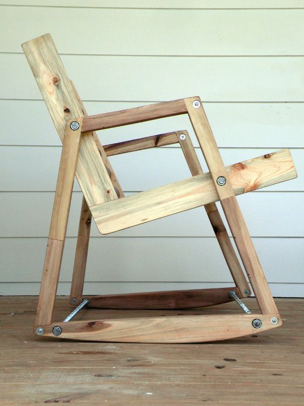 With materials, tools and a few hours, you can become the owner of a solid rocking chair