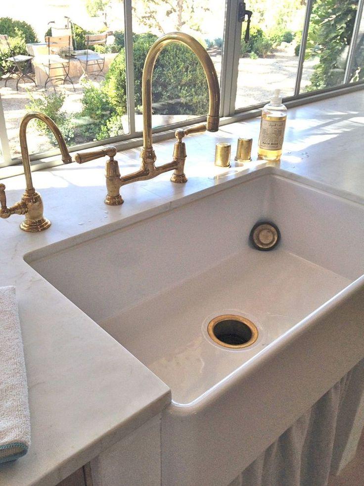 farmhouse style kitchen faucets with brass tap