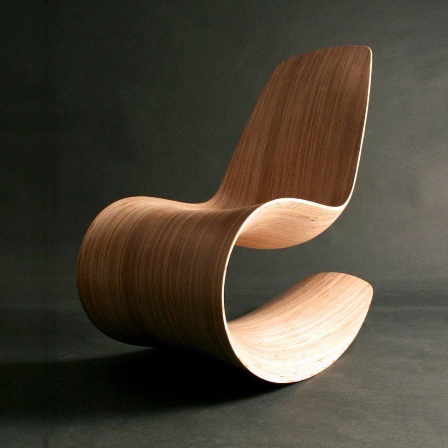 monolithic and flexible lines will make such a rocking chair