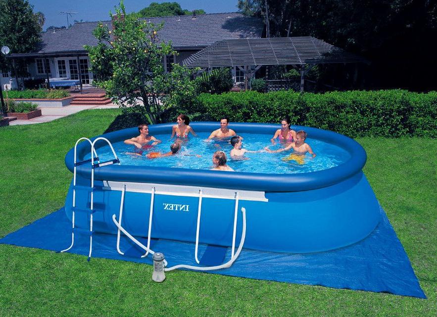 Inflatable pool of PVC film