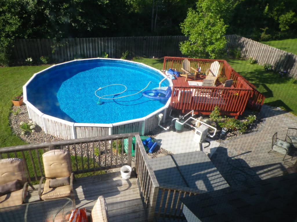 above ground pools half in ground