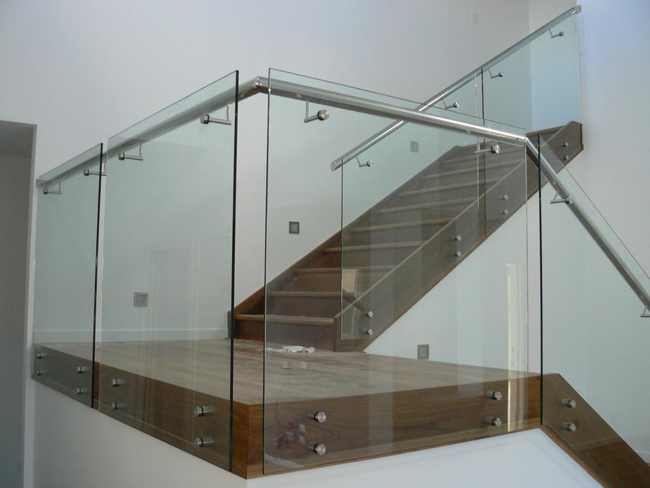 metal glass railings