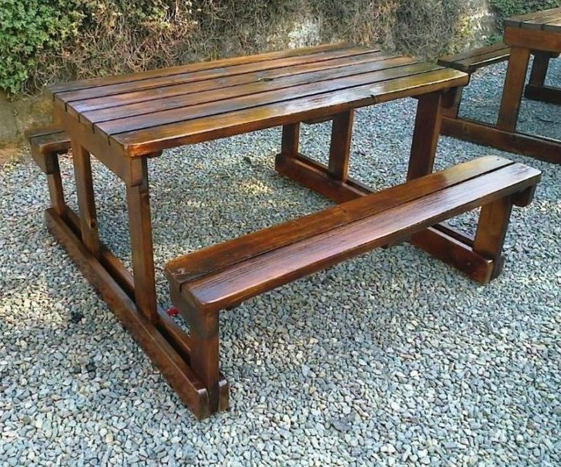 Commercial Wooden Bench