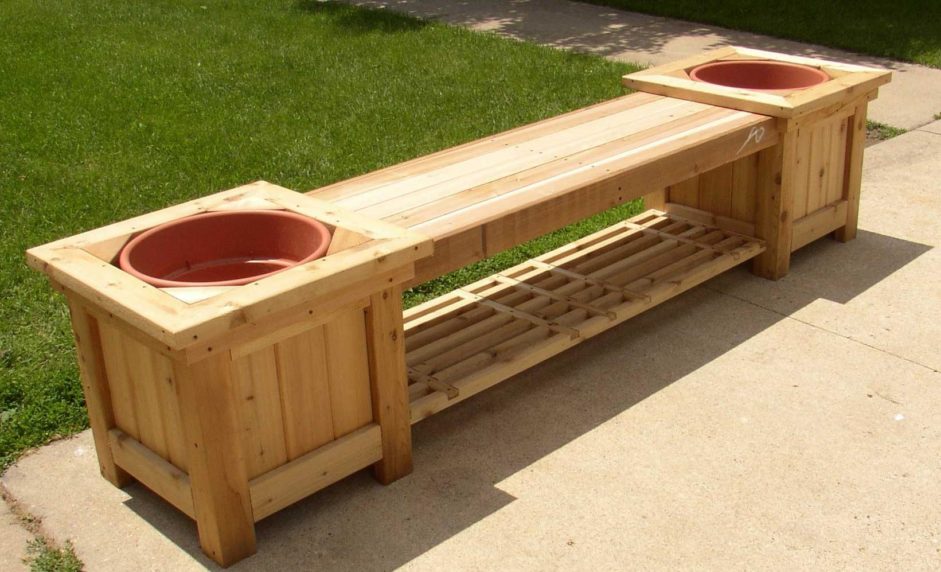 Long Size Wood Bench Ideas