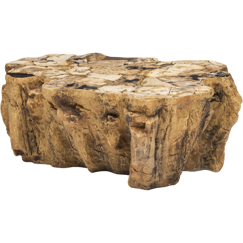 Petrified Wood Lava Coffee Table