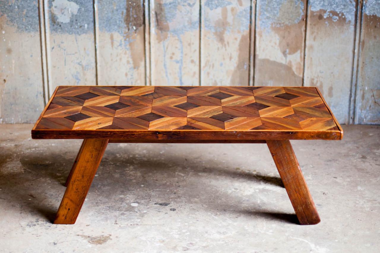 Reclaimed Rustic Wood Coffee Table