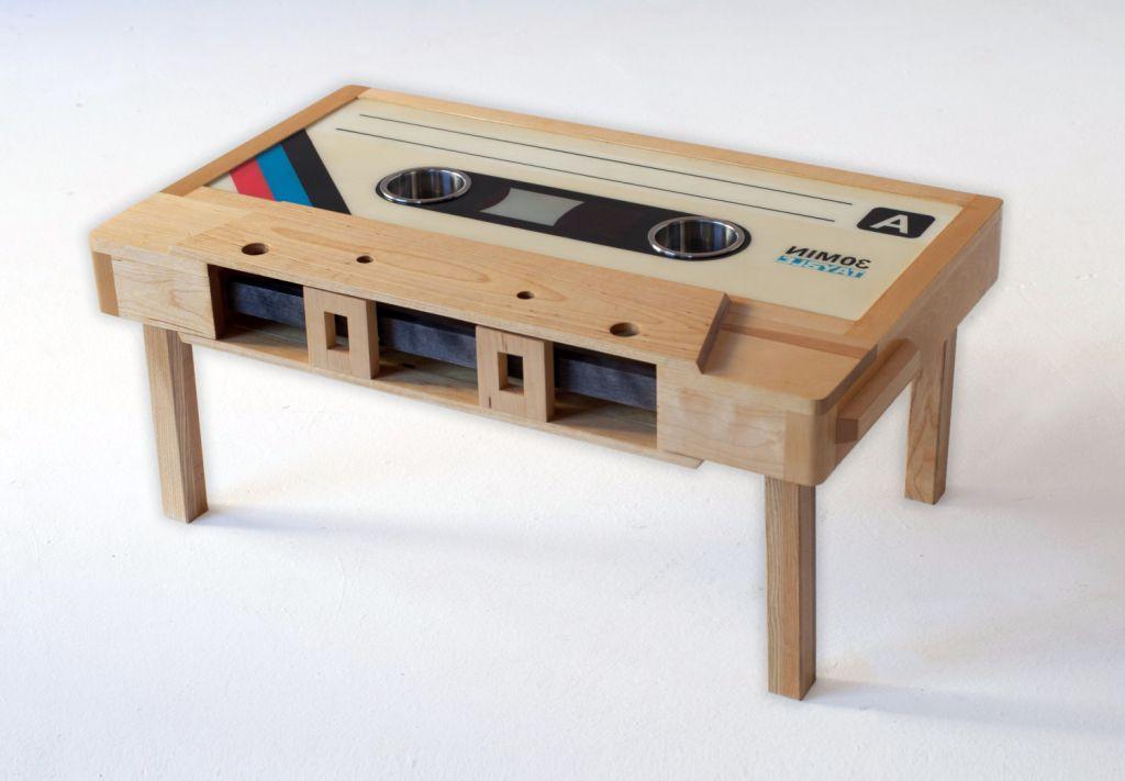 Unique Casette Wood Coffee Table