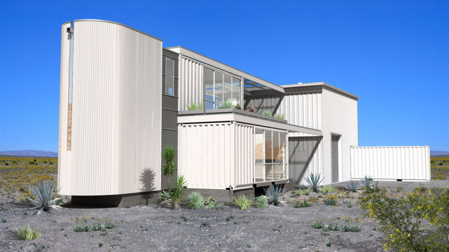 An eco intelligent home, Mojave Desert (USA)