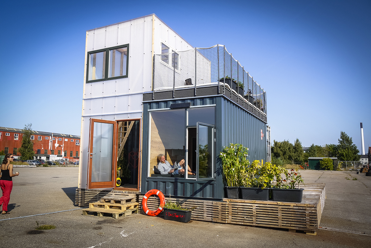 Shipping Container Home With Terrace Garden