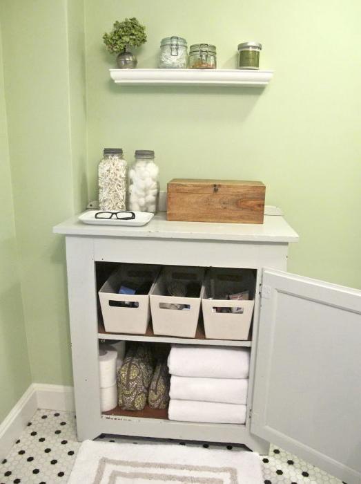 bathroom storage shelves