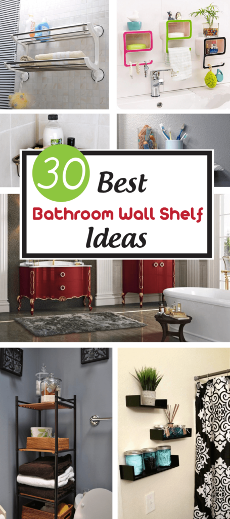 30 Best Bathroom Wall Shelf Ideas For Sprucing - InteriorSherpa