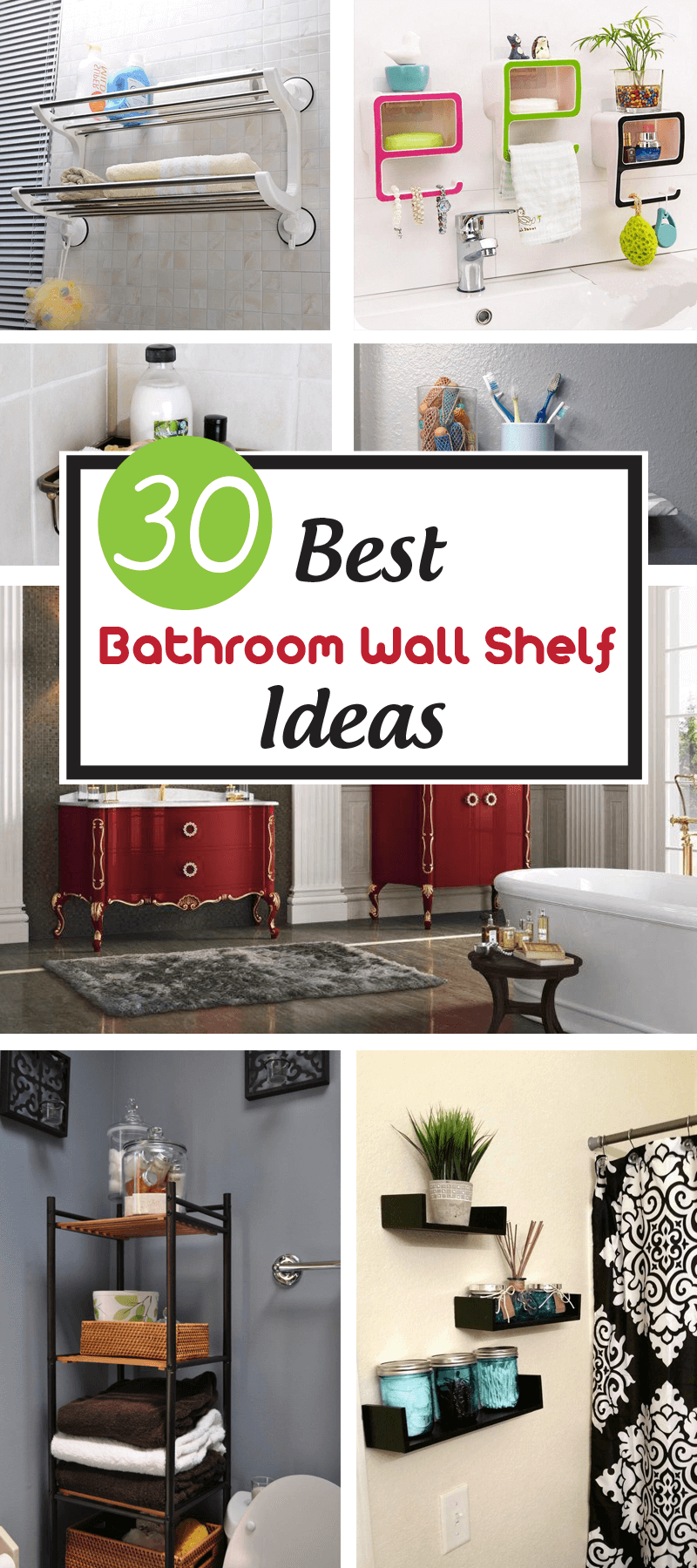 30 Best Bathroom Wall Shelf Ideas For Sprucing Interiorsherpa