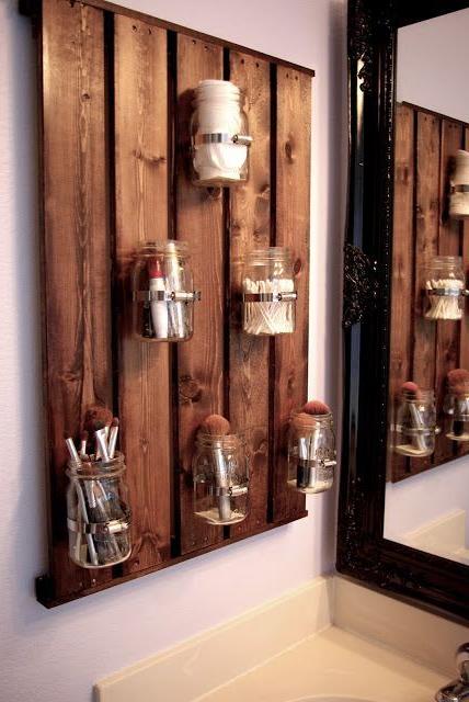 brown bathroom storage cabinet