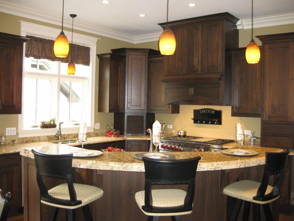 corner kitchen island lights