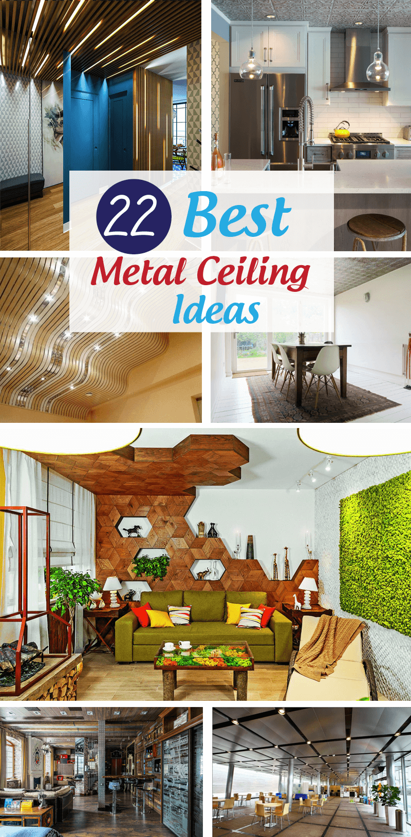 best metal ceiling ideas