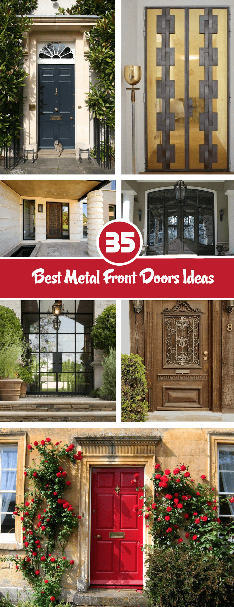 best metal front door ideas