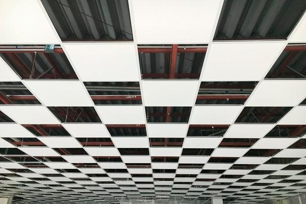 corrugated tin ceiling