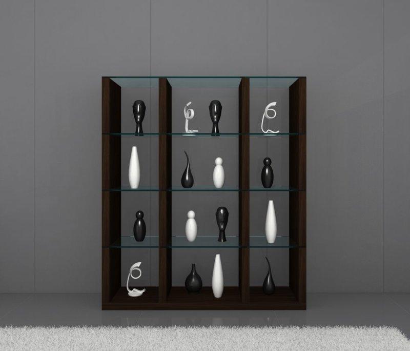 modern glass shelves